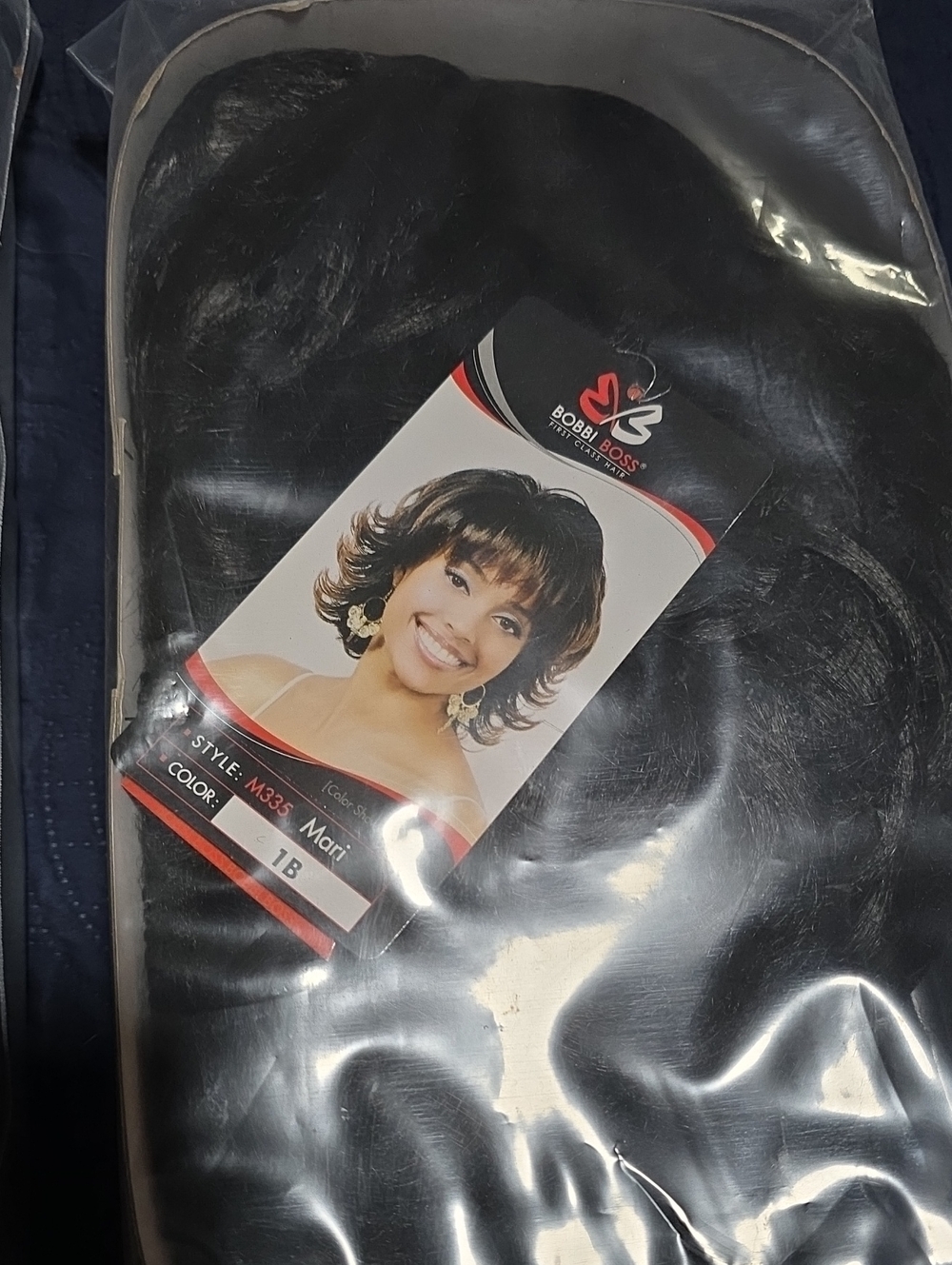 Bobbi Boss Synthetic Wig - 1B Natural Black - M335 Mari